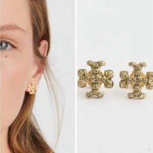 Tory Burch Gold  Stud Earrings